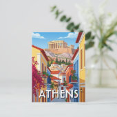 ギリシャ アテネ プラカ 旅行 ポストカード (スタンド正面)