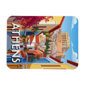 ギリシャ アテネ プラカ 旅行 マグネット (横)