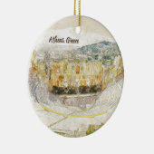 ギリシャ，アテネ，ヘロディオンの古代劇場 セラミックオーナメント (右)