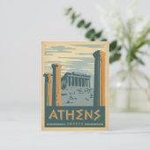 ギリシャ，アテネ ポストカード (スタンド正面)