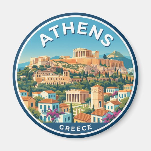 ギリシャ アテネ マグネット (正面)