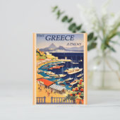 ギリシャ・アテネ・ヴィンテージ・トラベル シーズンポストカード (スタンド正面)