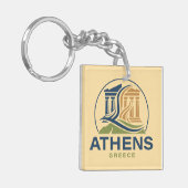 ギリシャ アテネ 古代ギリシャのパルテノン神殿 キーホルダー (正面左)