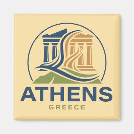 ギリシャ アテネ 古代ギリシャのパルテノン神殿 マグネット