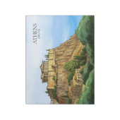 ギリシャ アテネ 水彩画 | 歴史的景観 ノートパッド (回転)