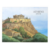 ギリシャ アテネ 水彩画 | 歴史的景観 ノートパッド (正面)
