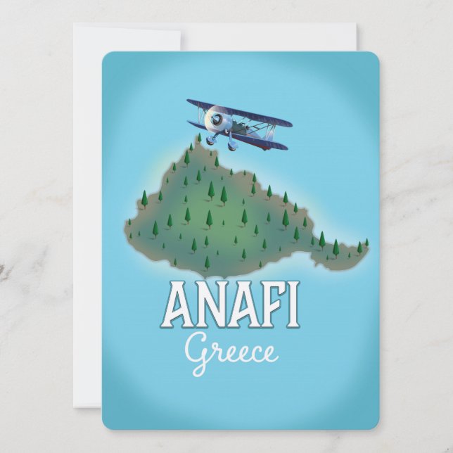 ギリシャ アナフィ島 旅行ポスター (正面)