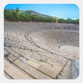 ギリシャ・アルゴリダ州，エピダウルスの古代劇場 スクエアシール (正面)