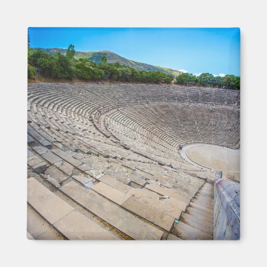 ギリシャ・アルゴリダ州，エピダウルスの古代劇場 マグネット (正面)