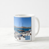 ギリシャ – イオス – 島 –  コーヒーマグカップ (正面右)
