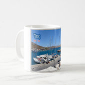 ギリシャ – イオス – 島 –  コーヒーマグカップ (正面左)