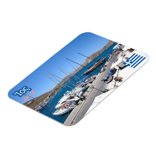 ギリシャ – イオス – 島 –  マグネット (左側)