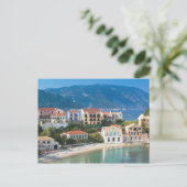 ギリシャ、イオニア諸島、ケファロニア、アソス： 2 ポストカード (スタンド正面)