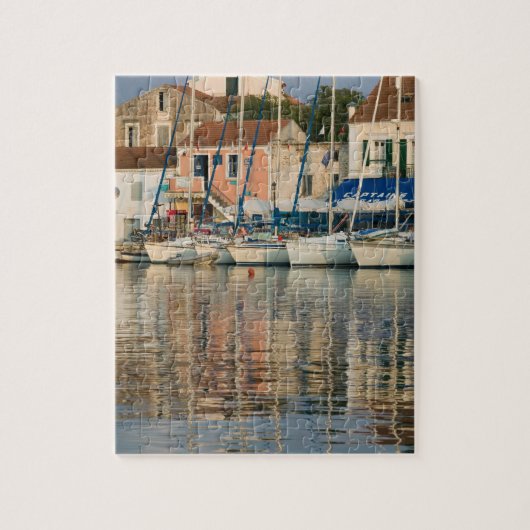 ギリシャ、イオニア諸島、ケファロニア、フィスカルド: ジグソーパズル (縦)