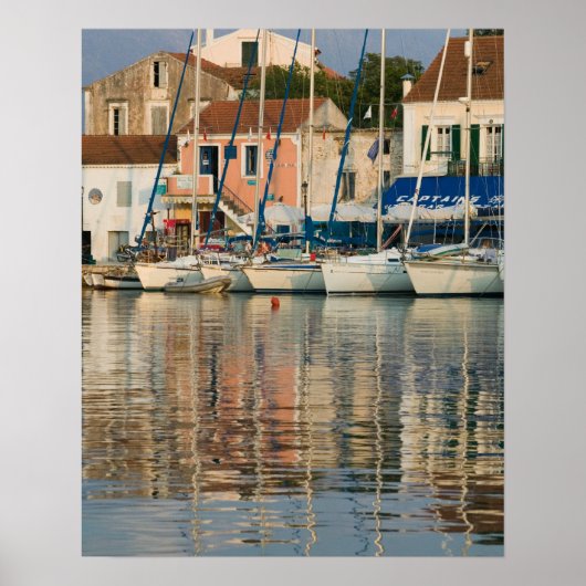 ギリシャ、イオニア諸島、ケファロニア、フィスカルド: ポスター (正面)