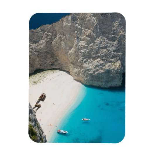 ギリシャ、イオニア諸島、ザキントス、難破船 マグネット (縦)