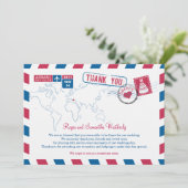 ギリシャ エア メール ウェディング サンクス 招待状 (スタンド正面)