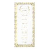ギリシャ・エレガンス・ウェディング・プログラム ラックカード (裏面)