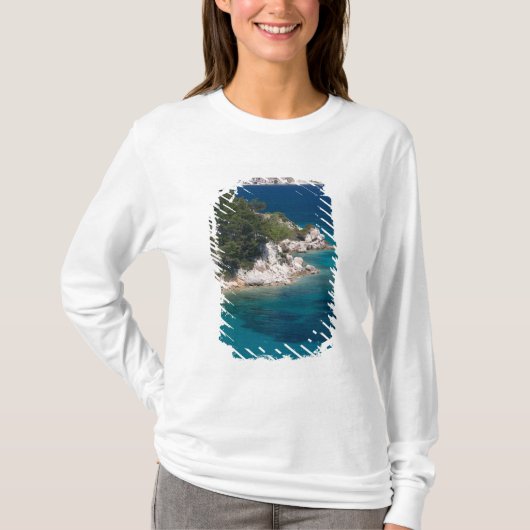 ギリシャ、エーゲ諸島北東部、サモス Tシャツ (正面)