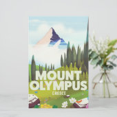 ギリシャ オリンポス山 便箋 (スタンド正面)