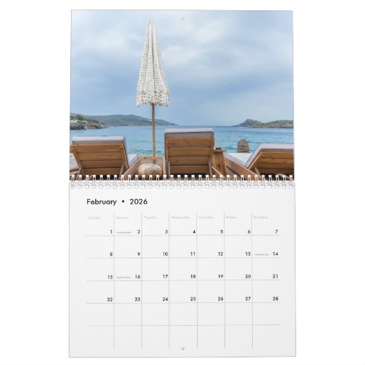 ギリシャ カレンダー (2月 2026)