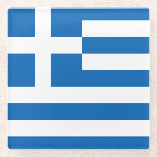 ギリシャ ガラスコースター (正面)