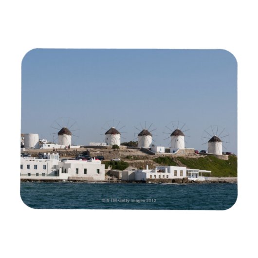 ギリシャ、キクラデス諸島、ミコノス、ミコノス町、 マグネット (横)