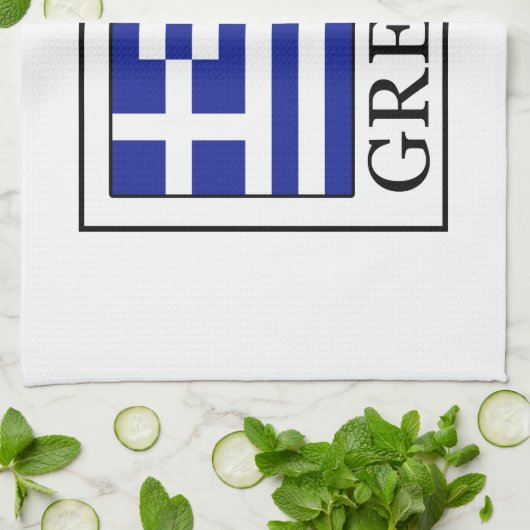 ギリシャ キッチンタオル (折り畳み)