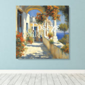 ギリシャ – キャンバスプリント (インサイチュ (ウッドフロア))