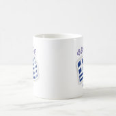 ギリシャ-ギリシャの振る旗 コーヒーマグカップ (中央)
