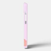 ギリシャ，ギリシャの旅行アート，パステルトラベルアート，ピンク Case-Mate iPhoneケース (裏面 / 左)