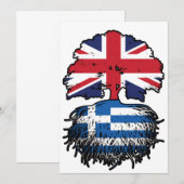 ギリシャ・ギリシャ英国統一されたイギリスイギリス 招待状 (正面/裏面)