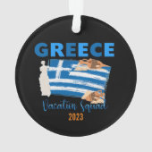 ギリシャ・ギリシャ・バケーションヨーロッパ旅行 オーナメント (裏面)