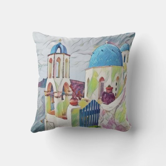 ギリシャ クッション (裏面)