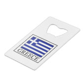 ギリシャ クレジットカード栓抜き (正面アングル)