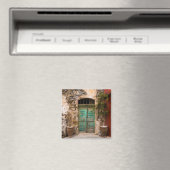 ギリシャ，クレタターコイズの古いドア マグネット (インサイチュ (食洗機))