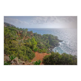 ギリシャ・クレタ島の美しい海岸 フォトプリント