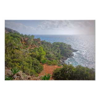 ギリシャ・クレタ島の美しい海岸 フォトプリント           