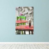 ギリシャ、クレタ島、ハニア県カラフル2 キャンバスプリント (インサイチュ (ウッドフロア))