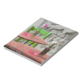 ギリシャ、クレタ島、ハニア県カラフル2 ノートパッド (回転)