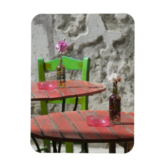 ギリシャ、クレタ島、ハニア県カラフル2 マグネット (縦)