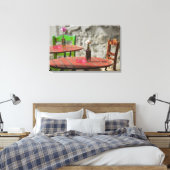 ギリシャ、クレタ島、ハニア県カラフル: キャンバスプリント (インサイチュ (寝室))