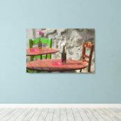 ギリシャ、クレタ島、ハニア県カラフル: キャンバスプリント (インサイチュ (ウッドフロア))