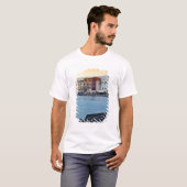 ギリシャ クレタ島 ハニア 夕暮れ Tシャツ (正面フル)