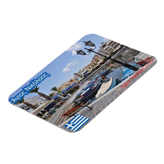 ギリシャ – クレタ島 – Agios Nikolaos - マグネット (左側)