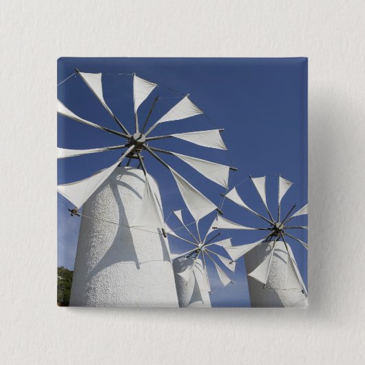 ギリシャ、クレテ、イラクリオ州、アノケラ州：2 缶バッジ (正面)