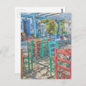 ギリシャ・コス島ツィアビレッジ ポストカード (正面/裏面)