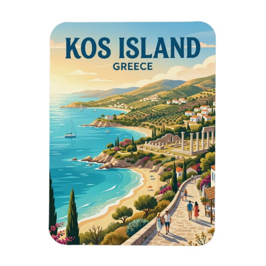 ギリシャ コス島 マグネット (縦)