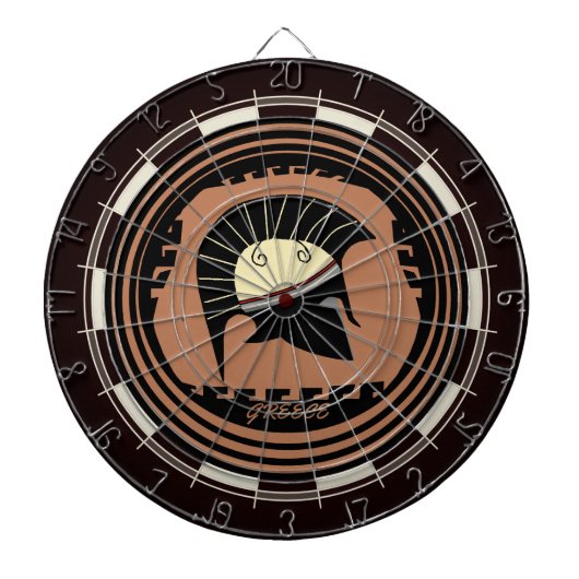 ギリシャ・コリントのヘルメット ダーツボード (正面)