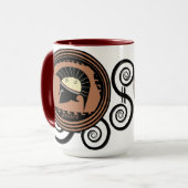 ギリシャ・コリントのヘルメット マグカップ (正面左)